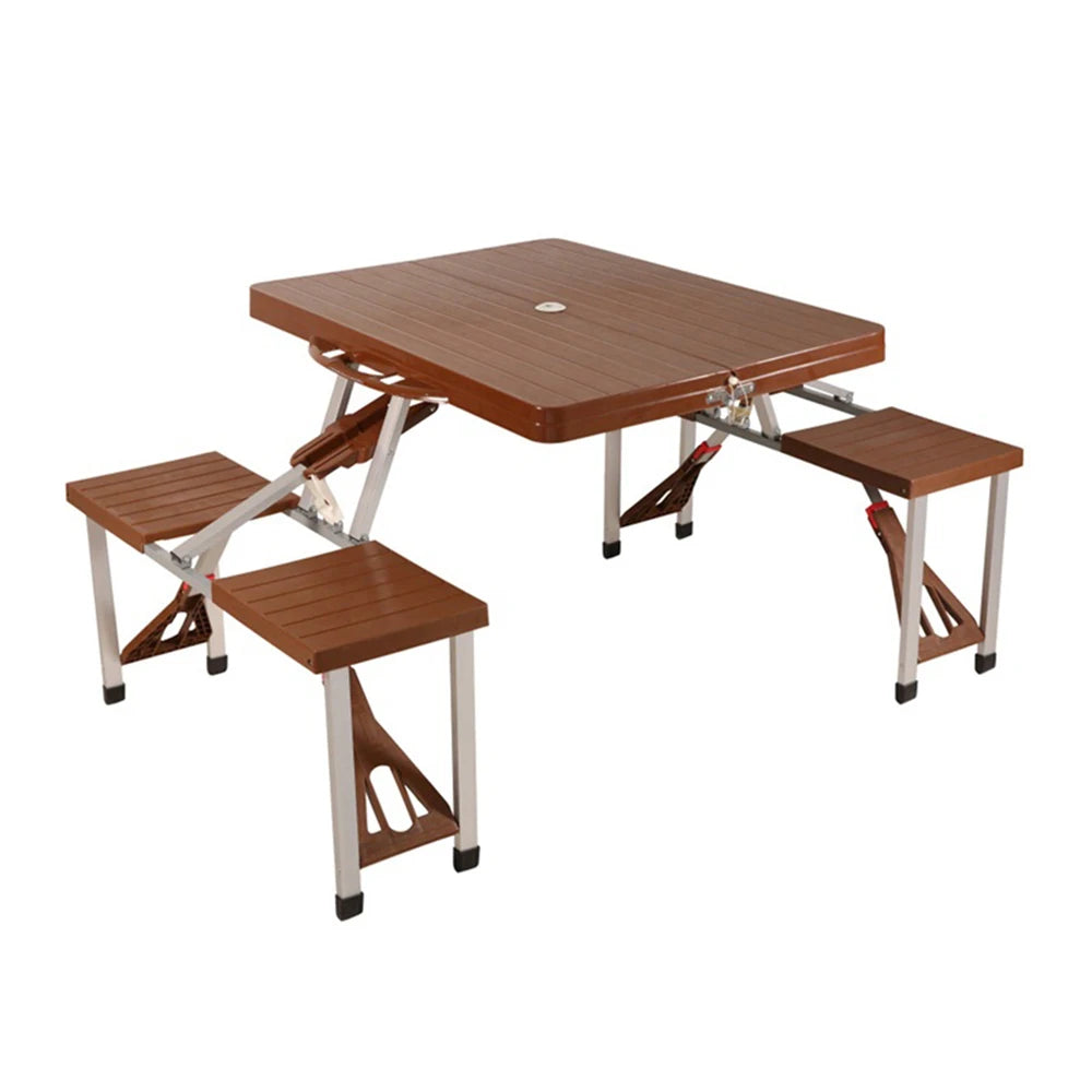 Portable Camping Folding Wood Wooden Folding Picnic Table and Chair CNLF