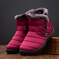 Buiruilun Wholesale Women Winter Snow Booties Rubber Waterproof Shoes Women's Boots Winter Snowproof Ankle Boots