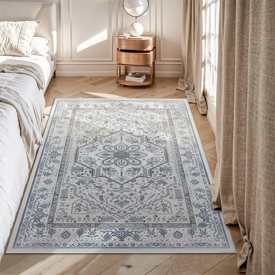 Soft Crystal Velvet Non-Slip Backing Easy to Clean Perfect for Living Room Bedroom Kitchen Available in Multiple Sizes