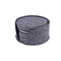 Classic Set of 10 Absorbent Felt Coasters for Drinks