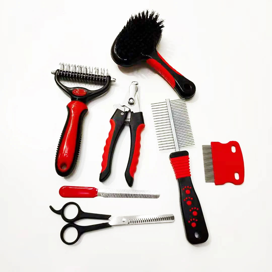ZMaker 7 in 1 Pet Hair Remover Sets Multi-Function Dog Cat Hair Grooming Tools Set
