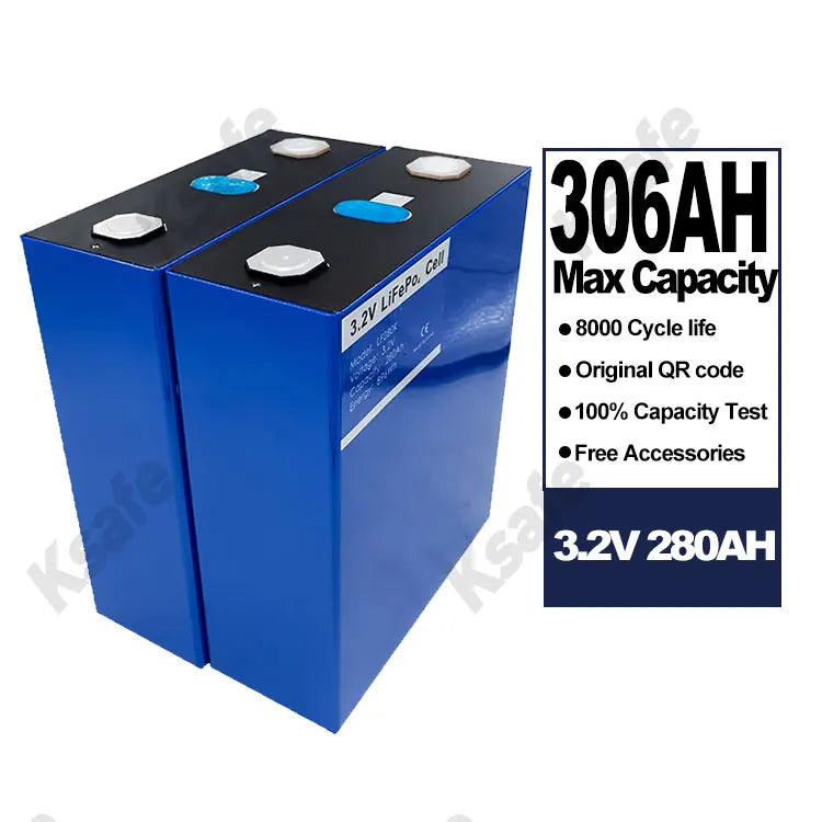 High Quality Prismatic LiFePO4 Lithium Ion EV Batteries 3.2v 280Ah 8000 Cycle Energy Storage Solar Mobile Power System MegaBDM