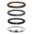 Fashion Natural Gem Tiger Eye Stone Bracelet with Alloy Beads Chakra Crystal Party Gift Company Party Award