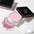 Private Label Transparent Pink Setting Loose Powder Mineral Sunscreen Waterproof Matte Powder Face Setting Makeup Powder