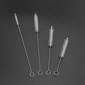 Bulk Order Nylon Bristles Stainless Steel Cup Bottle Cleaner Straws Brush 4 Options 100mm/125mm/165mm/175mm Length Hanging Hole