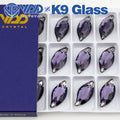 VDD S120 Tanzanite Leaf Top Quality K9 Glass Sew on Rhinestones Crystal Flatback Sewing Stones for Clothes Decorations