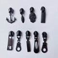 Different Matte Black Pulls for Nylon Zipper