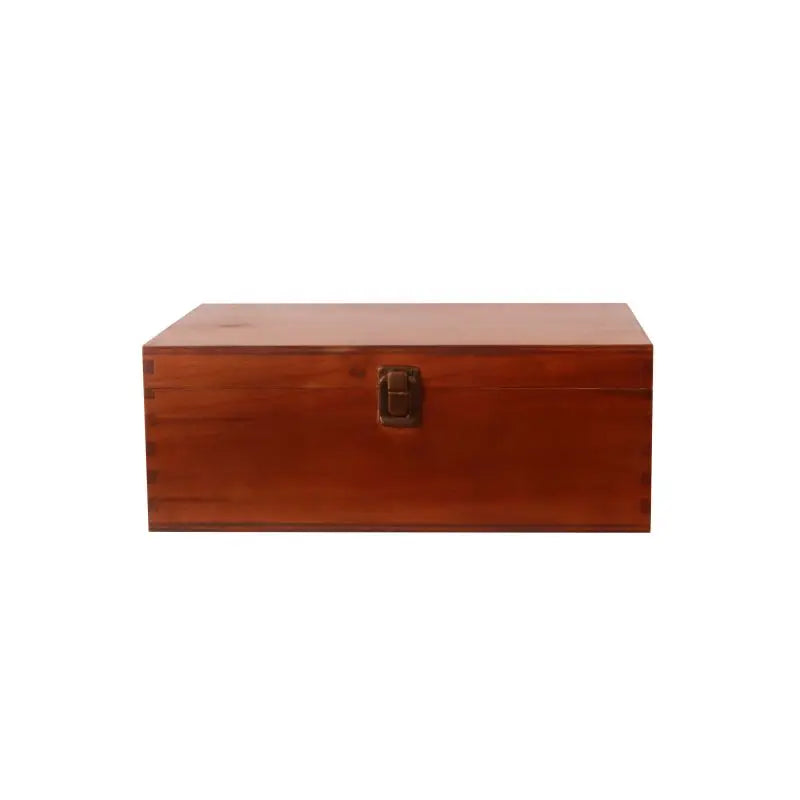 Modern Style Large Dark Brown Solid Wood Stash Box with Lid Stock Furniture for Gifts Keepsakes Decorative Storage Boxes