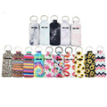 Custom logo Mini Lip Gloss Chapstick Keychain Empty Key Chain Holder Keychain Lip Gloss Tube with Key Ring