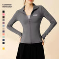 New Factory Sale Slim Women's Long Sleeve Zipper Sports Jacket Plus Size Equestrian Riding Baselayers Lightweight Breathable