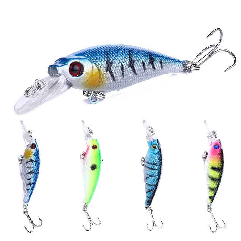 Wholesale MI017 6.5cm 5g Artificial Hard Plastic Bait Minnow Fishing Lures for Bass Trout