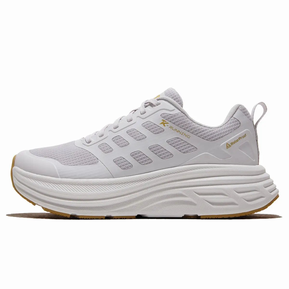 Cushioned Running Marathon Shoes Shock Absorptive R21 White Summer EVA Midsole Rubber Outsole Mesh Lining Unisex