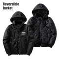 Cotton Reversible Bomber Jacket Black Mens Bomber Jacket  Custom logo Men Varsity Bomber Jacket Embroidery