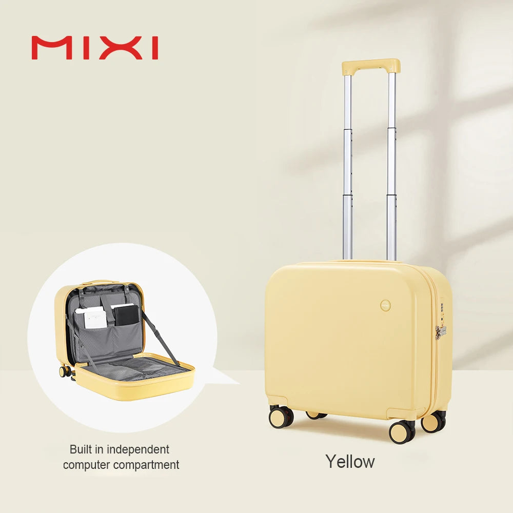 Mixi Custom Lightweight Small Cabin Suitcase Travel Luggage Bag PC Spinner Wheels Carry on Luggage Sets