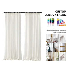 2024 China Factory Supply Stripe Style Sheer Window Curtain Fabric