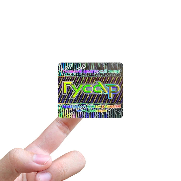 3D Hologram Label Sheet Hologram Security Sticker Custom logo Holographic for Water Beverage