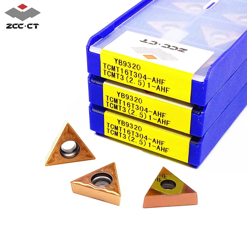 ZCC-CT Customizable CNC Lathe Turning Tools TCMT Series Carbide Insert for Stainless Steel Processing TCMT110204-AHF YB9320 OLED