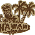 Tailai Hawaii Wood Engraved Fridge Magnet Souvenir Gift Fridge Magnet Carved Wood Kitchen Decor for Fridge