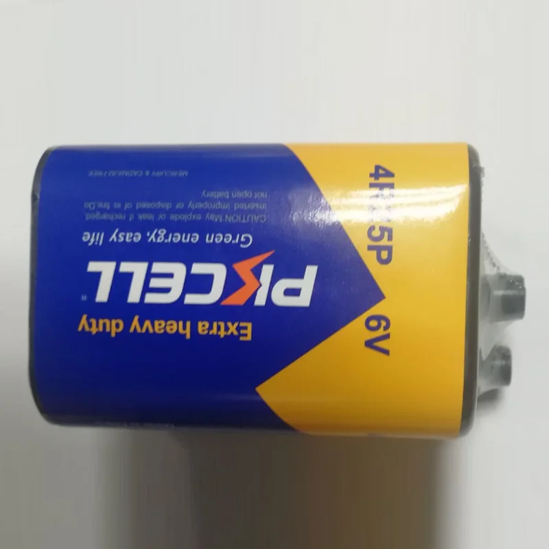 1pc/shrinklong-lasting Zinc Carbon 4r25 6v Battery 6v Heavy Duty Dry Primary Lantern Roadblock Warning Light Battery 4r25p