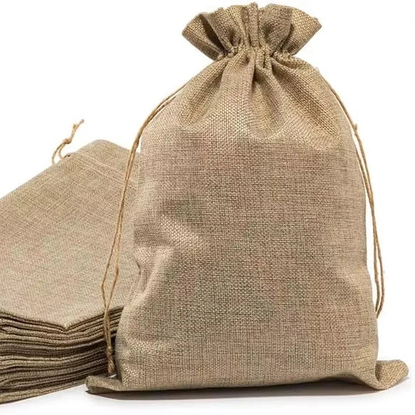 Burlap Bags 5.5 X 4 Inch Small Favor Gift Treat Goodie Party Jewelry Little Sachet Coffee Bean Craft Candy Tea Storage