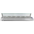 6 GN Containers 1/2GN X 10cm 1800W Large Size Industrial Hot Heated Bain Marie Buffet