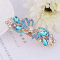 AA01174 Korean Rhinestone Bow Hair Clip Headdress Female Crystal Spring Clip Ponytail Hair Claw