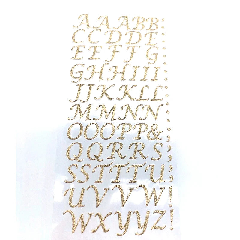 Crystal Glitter Custom Stickers Adhesive Alphabet Rhinestone Letters Sticker