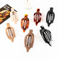 Wholesale New Flat Hair Clips French Curved Plastic Claw Clips Ladies Fashion Large Lay Down Flat Hair Clips