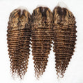 Highlight Straight Lace Front Human Hair Wigs 180% Density Pre Plucked 13x4 Honey Blonde Virgin Hair Wigs for Black Women