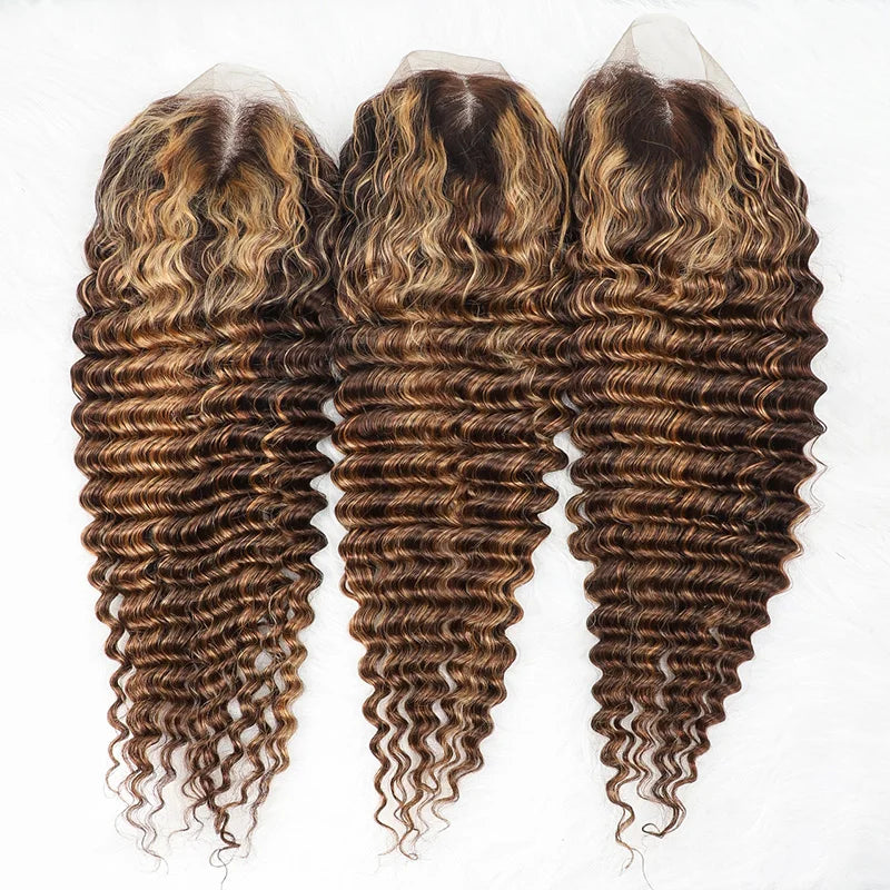 Highlight Straight Lace Front Human Hair Wigs 180% Density Pre Plucked 13x4 Honey Blonde Virgin Hair Wigs for Black Women