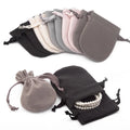 Custom Felt Jewelry Velvet Dust BagRecycled Dust Bag Gift Packaging Luxury Suede Velvet Logo Mini Drawstring Bags
