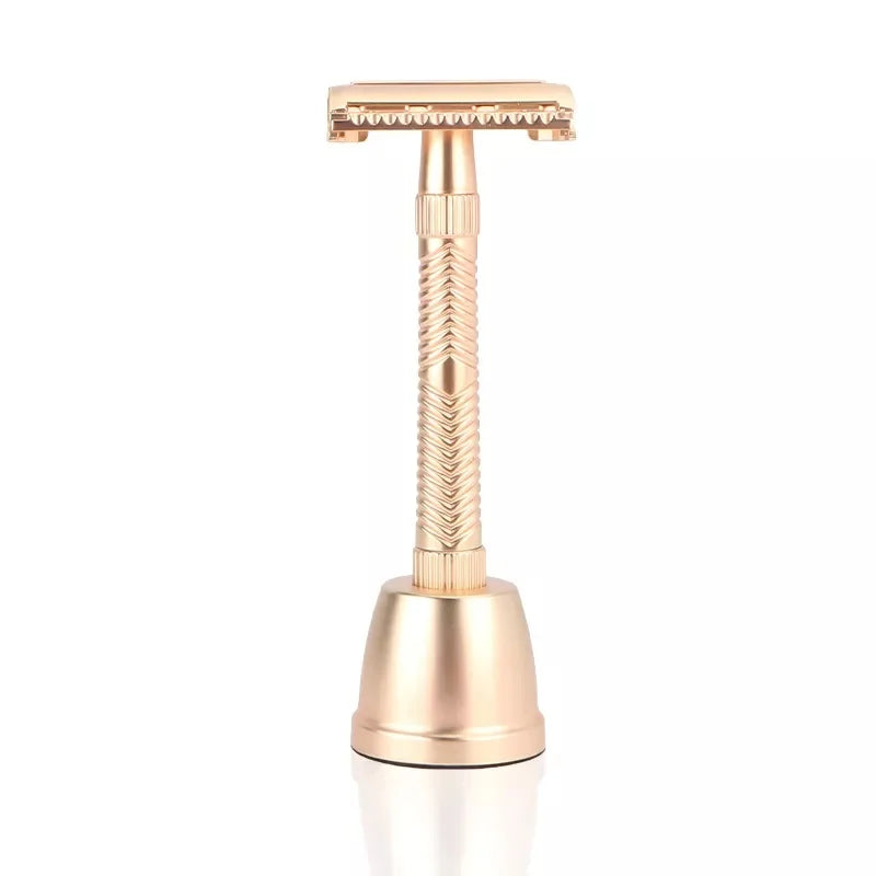 2023 Top Selling High End Butterfly Opening Safety Razors Gold Color Shaver Classic Men't Grooming Tool Best Shaving Razor