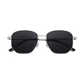 Pinhui HJ63513 Custom Silver Gold Oversized Polarized Unisex Gentleman Irregular Rectangle Men Sunglasses