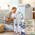 Eco Friendly Fragrance Options Solid Travel Laundry Detergent Sheets with Deep Cleaning for Machine Washing