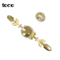 TOCO Hot Selling Copper Hardware Aluminum Zinc Cabinet Drawer Pull Handle Brass Knobs for Kitchen Wardrobe Furniture Accessory