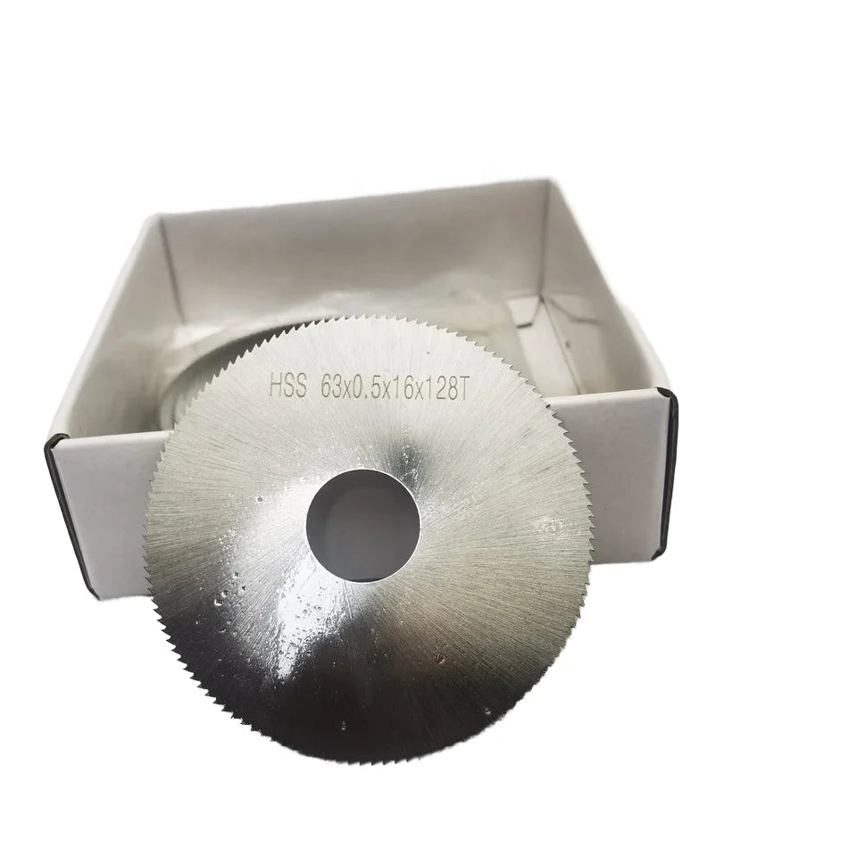 KANZO Industrial Grade 1/2in HSS Circular White Saw Blade SKH59 W6 Slitting Cutters High Frequency Welded Hot Press ISO9001