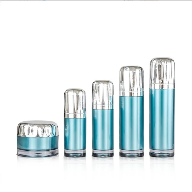 Thickened Electroplating 50ml 100ml Water Emulsion Essence Set Bottle 30g 50g Jar Face Cream Bottle Custom Skin Care Package