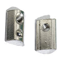 M4 M5 M6 M8 Ball-Loaded T Slot Nuts for 4040 Aluminum Extrusion Profile Carbon Steel Roll-in Spring Elastic Nuts Nickel Plated