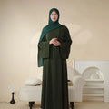 Nisa Abaya Designs Modest Plus Size Women's Islamic Maxi Abaya Dress Seamless Polyester Kaftan for Prayer & Daily Use