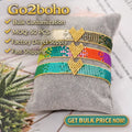 Go2boho Miyuki Beaded Bracelets Women Chic INS Popular Bohemian Boho Colorful Jewelry Summer Beach Gold Heart Charm Handmade