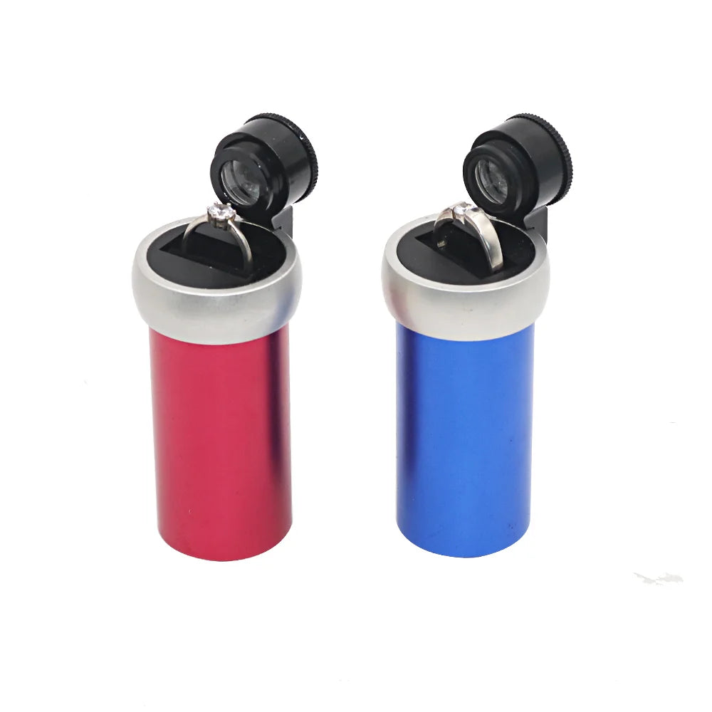 Mini Cup-shaped Metal Diamond Waist-code Mirror Loupe Girdle Laser Inscription Diamond Viewer Magnifying Glass Magnifier
