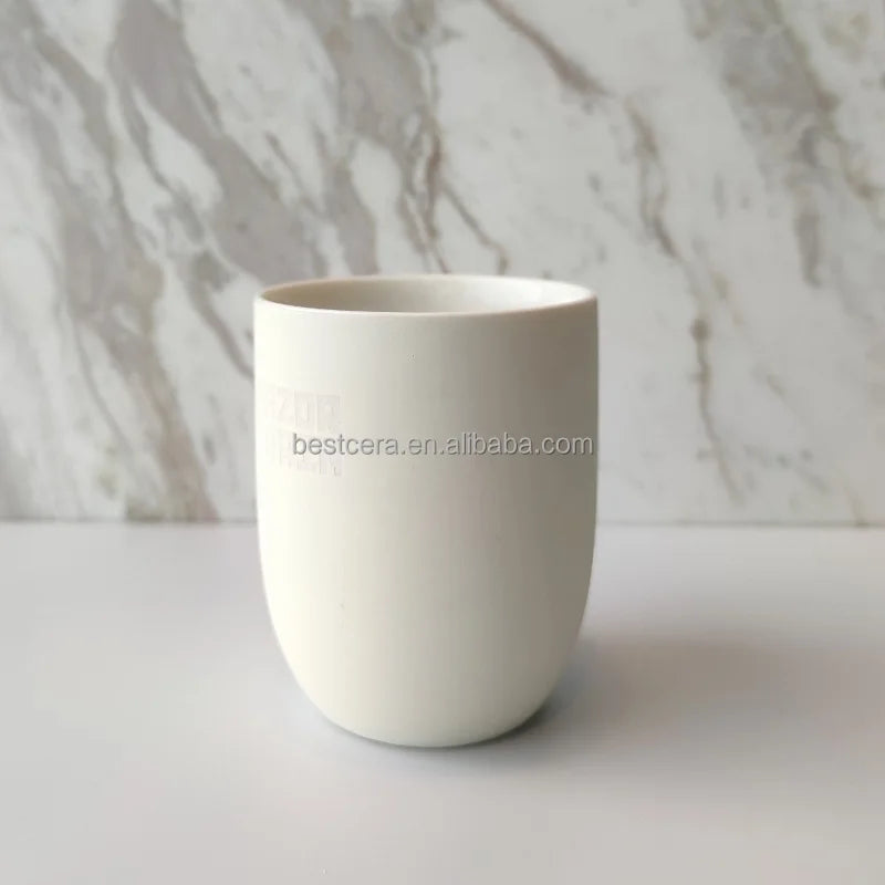 Hot Selling Ceramic Candle Vessel 12oz Nordic Ceramic Candle Holder Frosted Candle Jar for Home Wedding