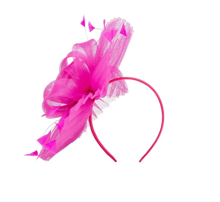Custom Made Women Wedding Party Fascinator Hair Band or Bridal  Ladies Vintage  Church Derby Sinamay Headdress