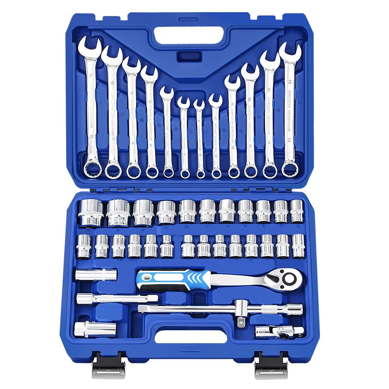 Goodking High End 72 T 44pcs Auto Repairing Tool Set37pcs Socket Wrench Setspanner Sets