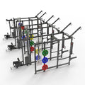 High Low Pulley Cable Crossover Trainer Powerlifting Power Squat Rack Weight Stack Multi-Function Station Functional Trainer