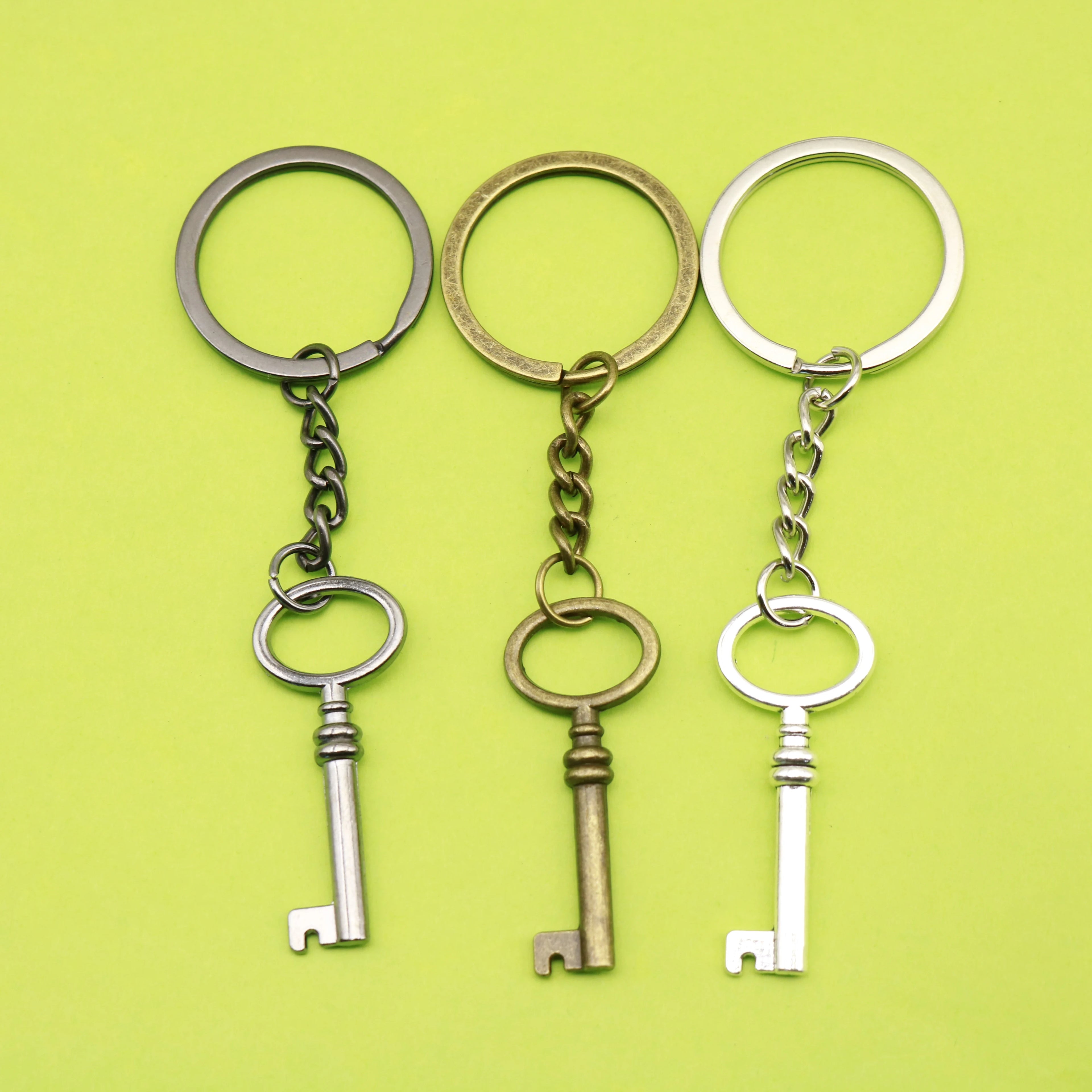 Metal Keychain Wholesale Unlock Key Chain Unlock Shape Alloy Keychain