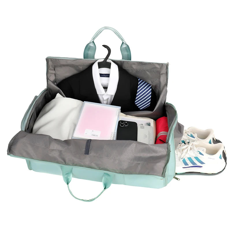 Custom Logo Large Capacity  Waterproof Oxford Garment Duffel Bag Large Capacity Foldable Travel Business Suit Bags for Men.woman