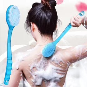 Long Handle New Loofah Bath Sponge Body Scrubber Dry Brushes for Skin Lotion Applicator Exfoliating Bath Brush