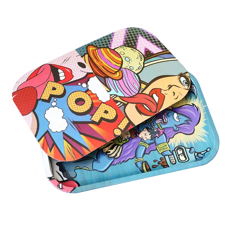 Rolling Tray Grinder Custom Magnetic Rolling Trays for Smoking Rolling Grow Tray with Lid