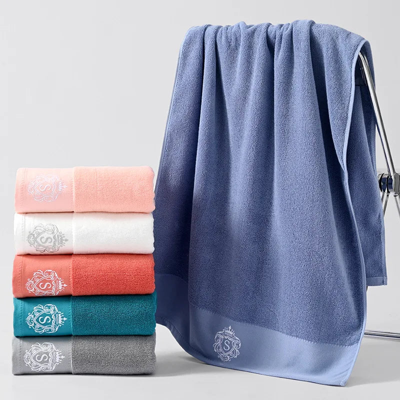100% Cotton 5 Star Luxury Hotel Bath Towel Sets Embroidered Logo With Highly Absorbent Face Hand Bath Hotel Towel Set